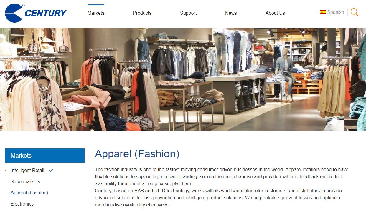 Century Fashion Industry IoT Solution